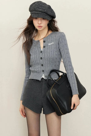 Cozy Twisted Pink Cardigan