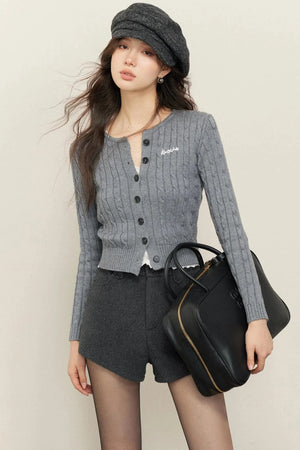 Cozy Twisted Pink Cardigan