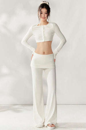 Cream Lace Loungewear Set-Up