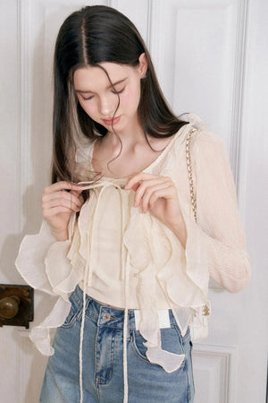 Cropped Two-Piece Cardigan Set