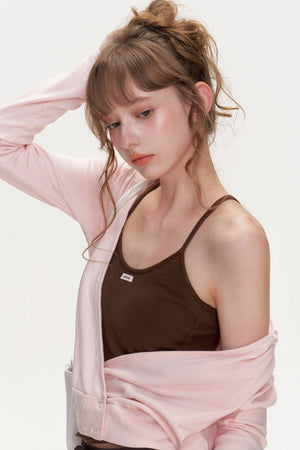 Cross V-Neck Layered Top