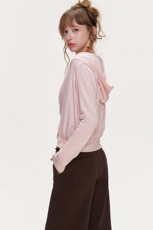 Cross V-Neck Layered Top