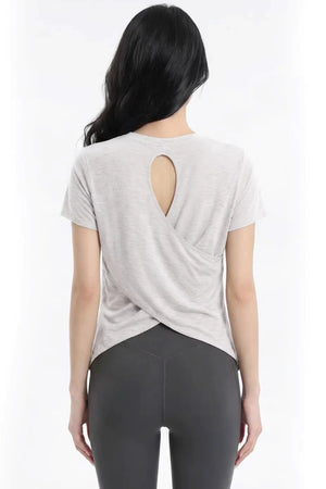 Cut-Out Back Yoga Top