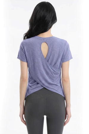 Cut-Out Back Yoga Top