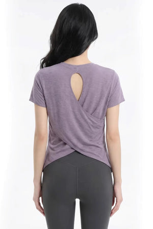 Cut-Out Back Yoga Top