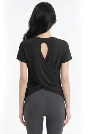 Cut-Out Back Yoga Top