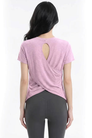 Cut-Out Back Yoga Top