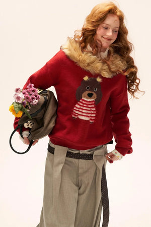 Cute Dog Hooded Sweater