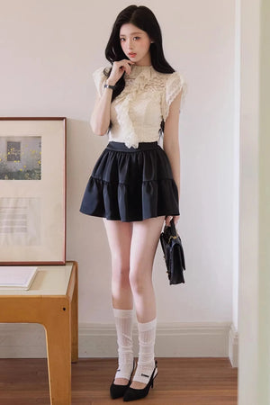 Daffodil Lace Ruffled Top Set-Up
