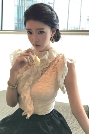 Daffodil Lace Ruffled Top Set-Up