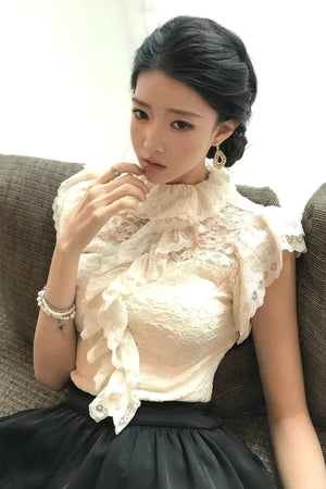 Daffodil Lace Ruffled Top Set-Up