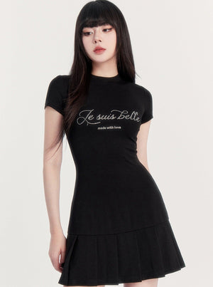Dark Cool Letter Dress