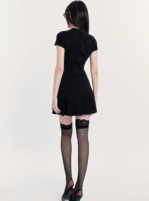 Dark Cool Letter Dress
