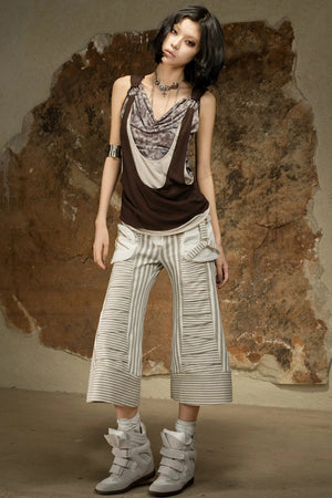 Dark Punk Cropped Pants