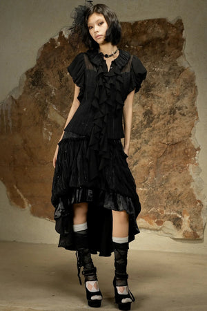 Dark Punk Retro Blouse