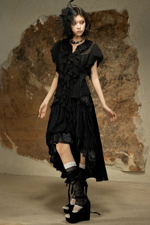 Dark Punk Retro Blouse