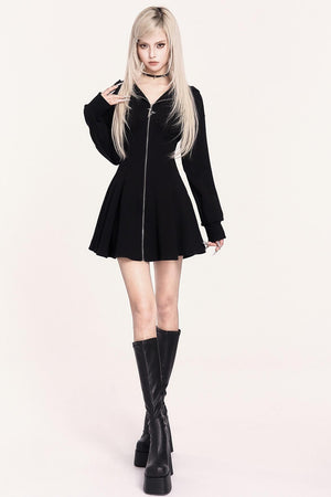 Dark Sweet Devil Hooded Dress Set-Up