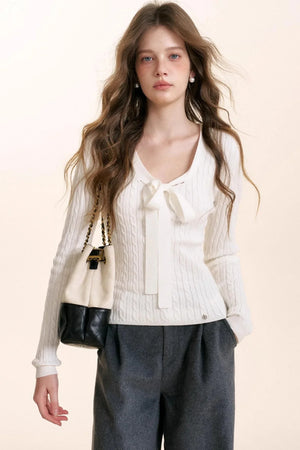Delicate Floral Knit Top