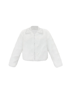 Delicate Plush Faux Fur Coat