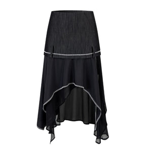 Denim A-Line Skirt