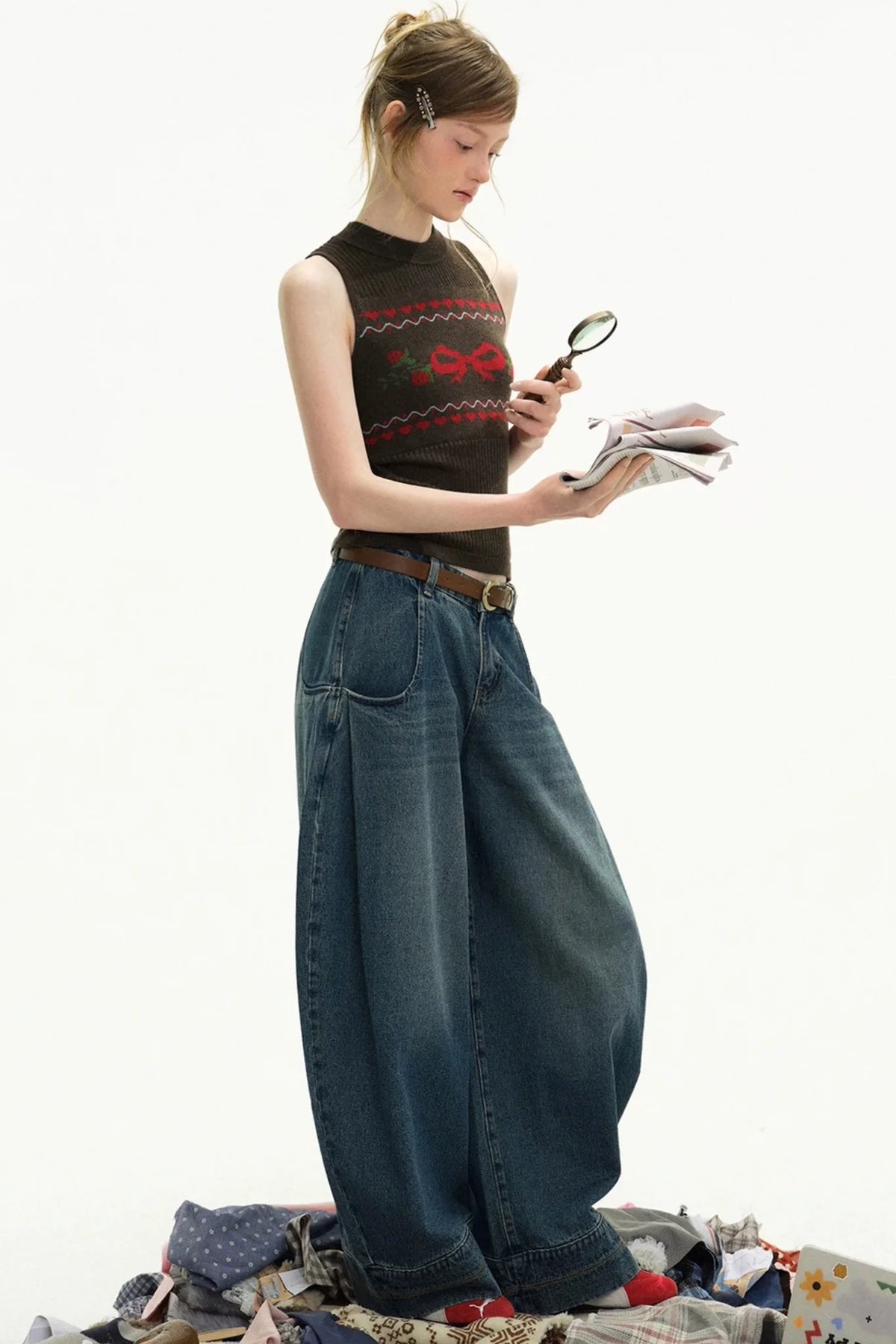 Denim Echo High-Waisted Jeans