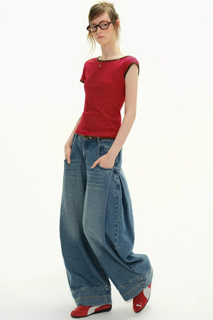 Denim Echo High-Waisted Jeans