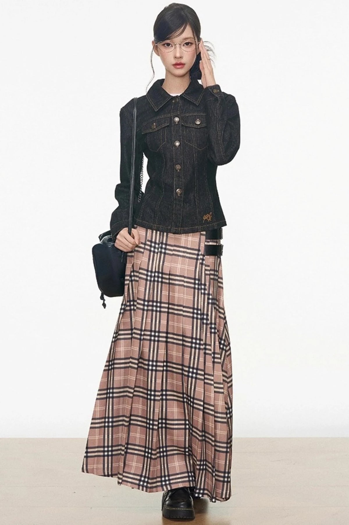 Denim Jacket Skirt Set-Up