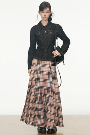 Denim Jacket Skirt Set-Up