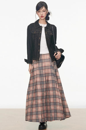 Denim Jacket Skirt Set-Up