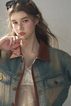 Denim Jacket & Skirt Suit Set-Up