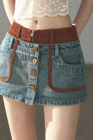 Denim Jacket & Skirt Suit Set-Up