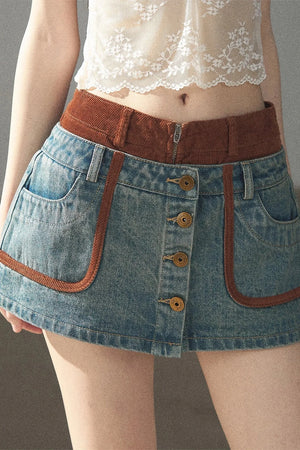 Denim Jacket & Skirt Suit Set-Up