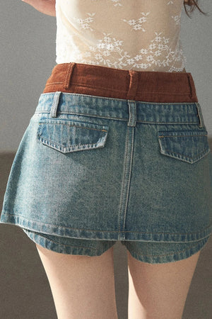 Denim Jacket & Skirt Suit Set-Up