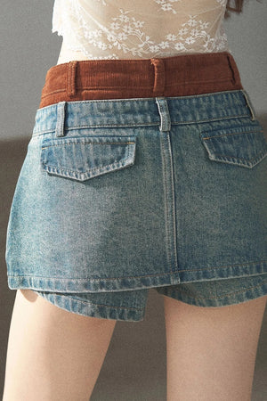 Denim Jacket & Skirt Suit Set-Up