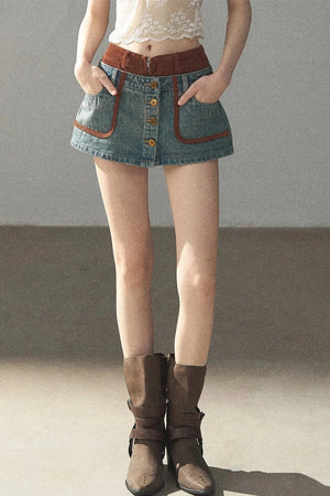 Denim Jacket & Skirt Suit Set-Up