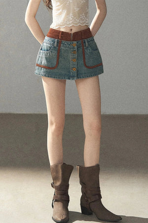 Denim Jacket & Skirt Suit Set-Up
