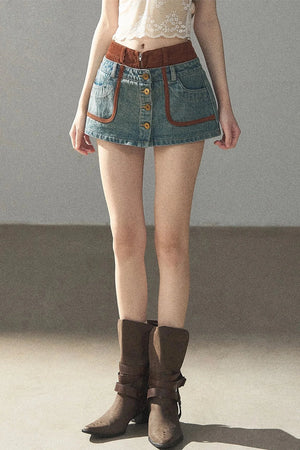 Denim Jacket & Skirt Suit Set-Up