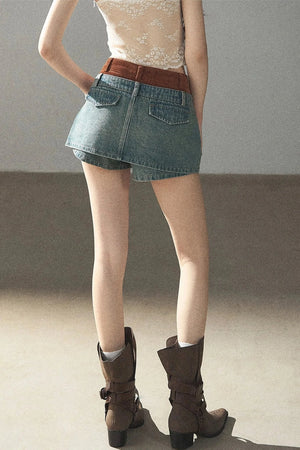 Denim Jacket & Skirt Suit Set-Up