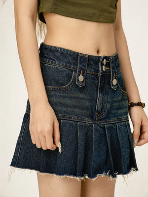 Denim Temperament Skirt