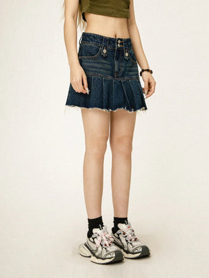 Denim Temperament Skirt