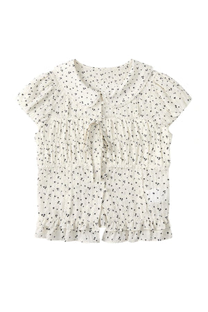 Designer Plaid Doll Collar Shirt