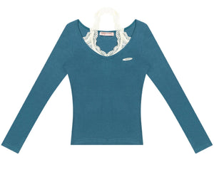 Desire Lace Halterneck Knitted Top