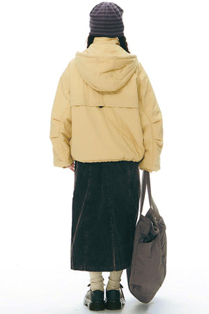 Detachable Cotton Fill Winter Coat
