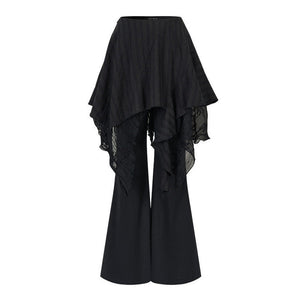 Detachable Lace Irregular Pants