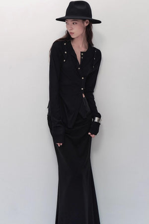 Detachable Round Neck Knitted Cardigan