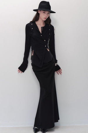 Detachable Round Neck Knitted Cardigan