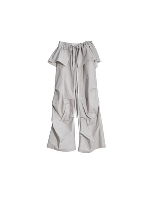 Detachable Ruffle Skirt Casual Pants
