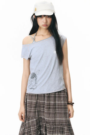 Detachable Striped Knit Camisole
