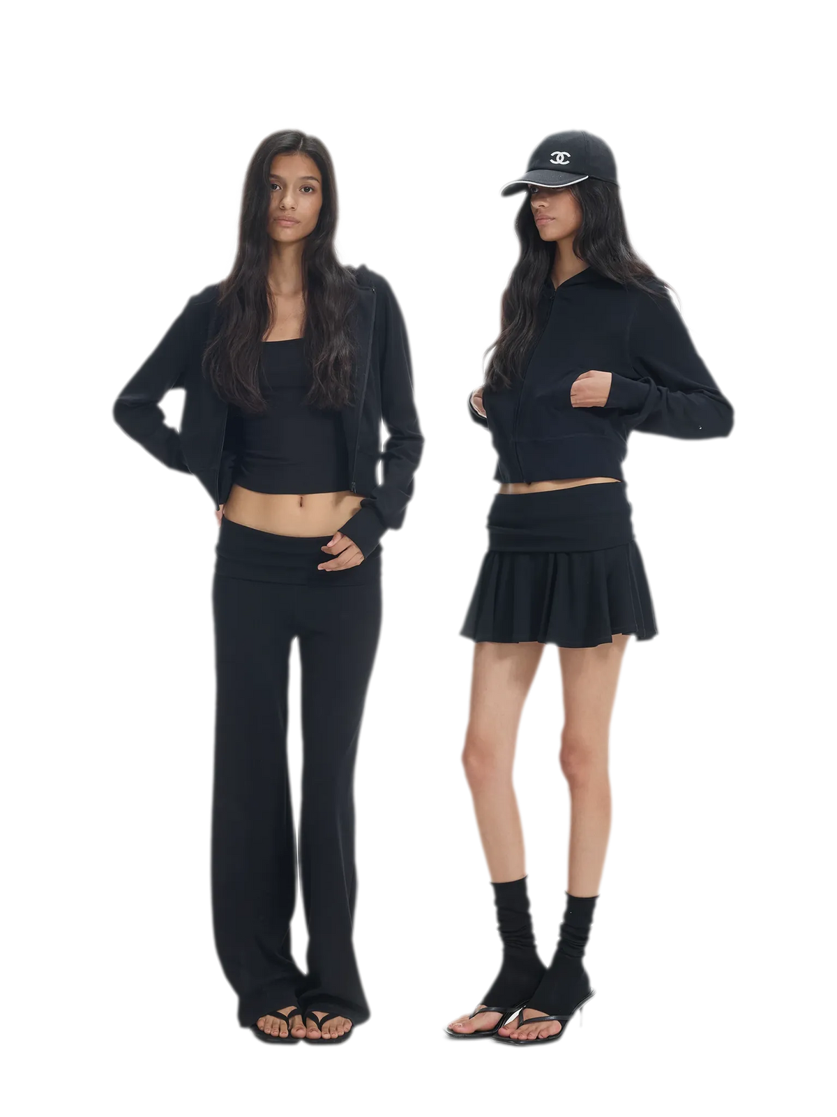 Cropped Zip-Up Sports Set
