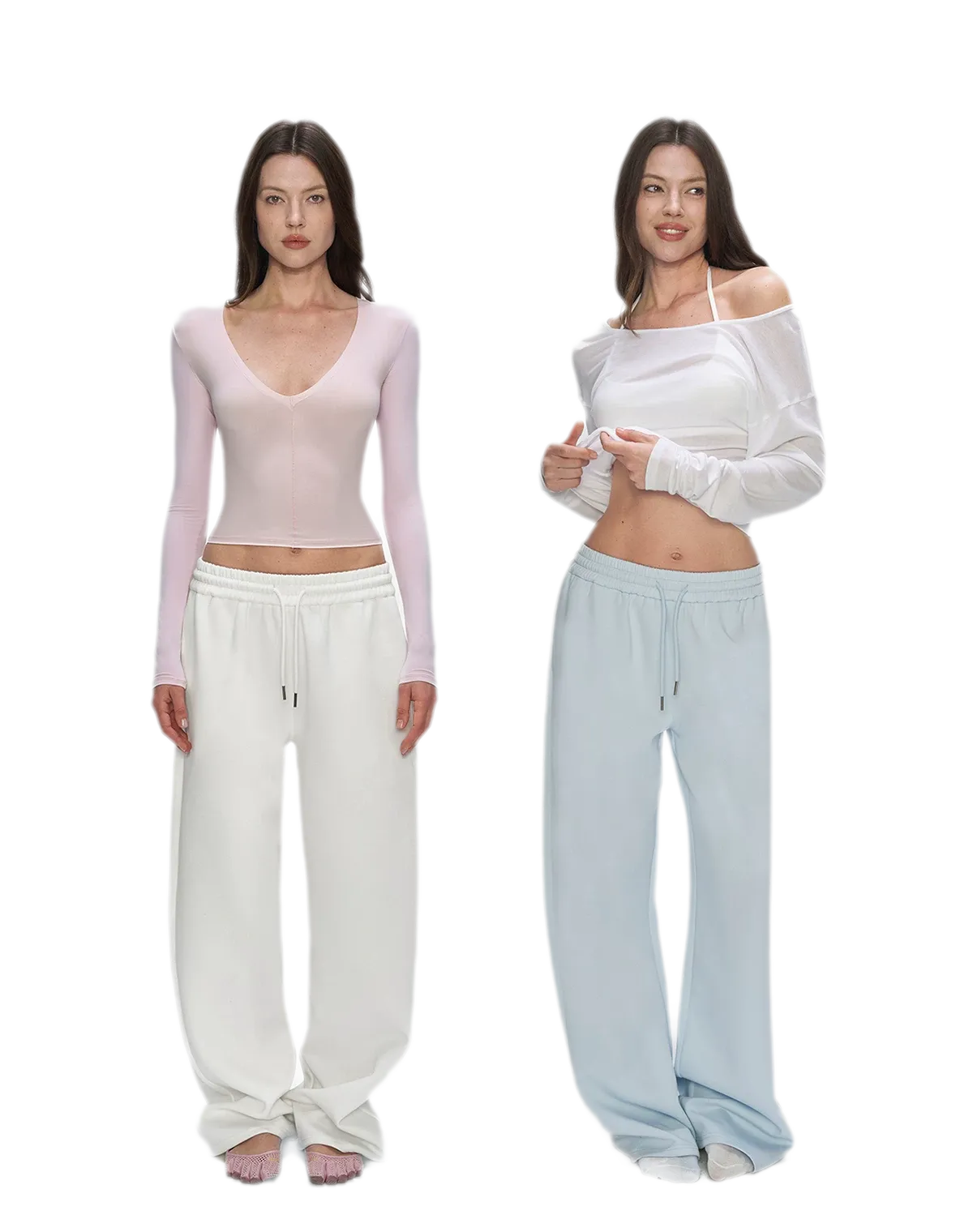 Air Cotton Wide-Leg Sweatpants